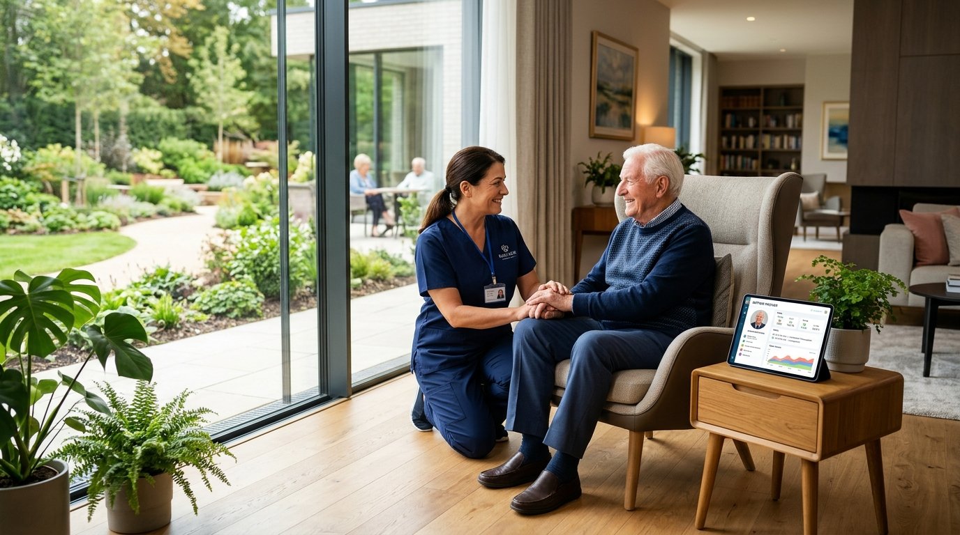 European Senior Care Facility & Caregiver Tablet